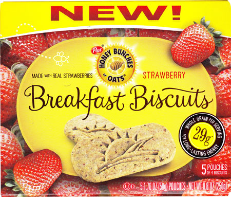 Strawberry Honey Bunches of Oats Breakfast Biscuits Product Review