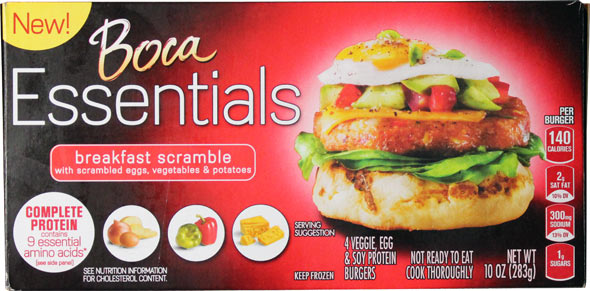 Boca Essentials Breakfast Scramble Veggie Patties Product Review