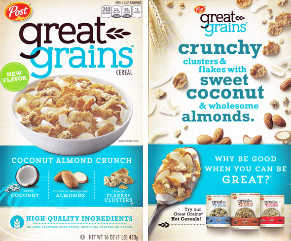 Great Grains Coconut Almond Crunch Cereal Product Review