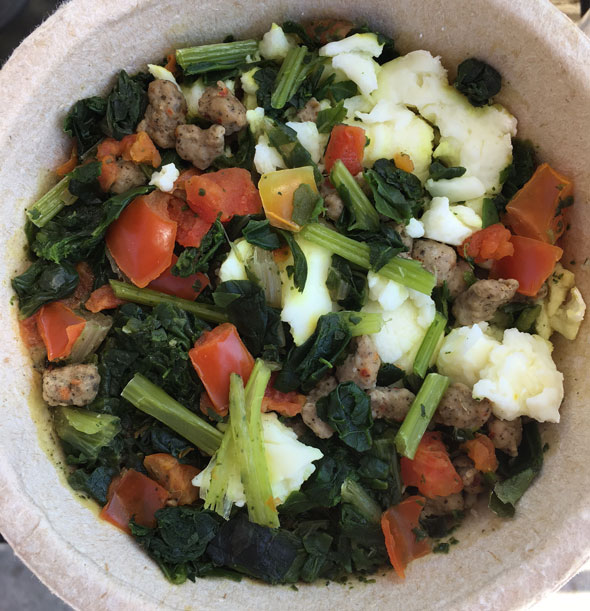 Healthy Choice Turkey Sausage & Egg White Scramble Power Bowl In Real Life