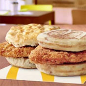 McDonald's Chicken Breakfast Sandwiches