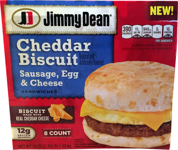 Jimmy Dean Sausage, Egg & Cheese Cheddar Biscuits Product Review