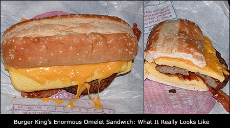 Burger King's Enormous Omelet Sandwich