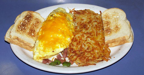 The Main Street Omelette from The Main Street Diner in Pendleton, OR
