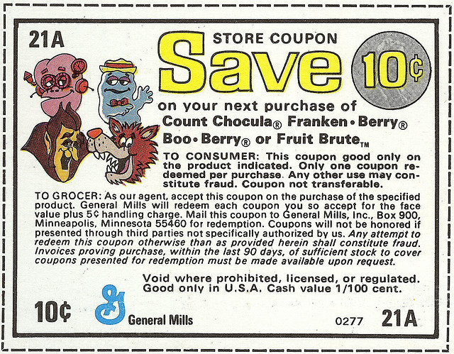 Monster Cereals Coupon