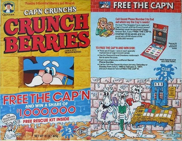 Crunch Berries Free The Cap'n Box