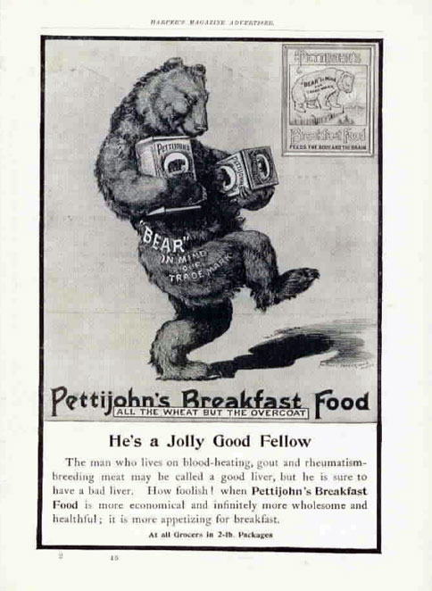 Early Ad For Petijohns Breakfast Food