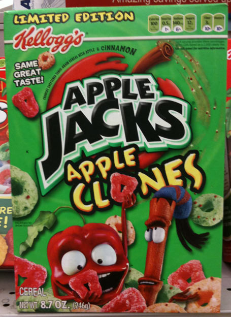 Apple Clones Cereal Box - Front