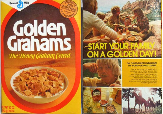 Golden Grahams Box - Front & Back
