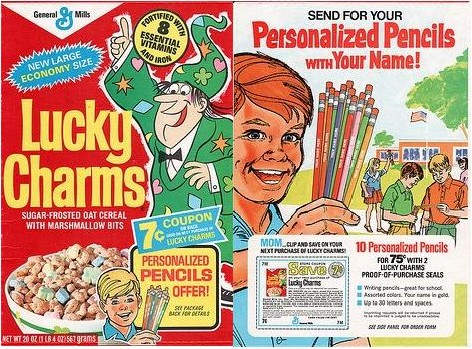 Lucky Charms Personalized Pencils