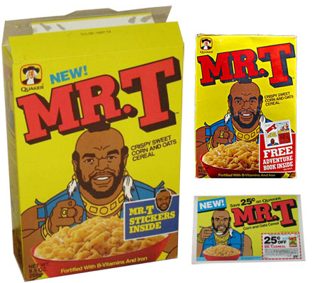 Mr. T Cereal Boxes & Coupon