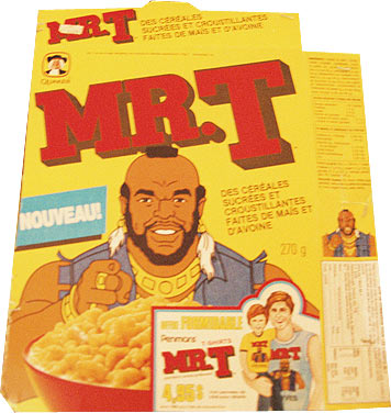 French Mr. T Cereal Box