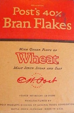 Very Old Box Of 40% Bran Flakes