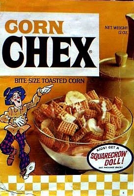 Corn Chex Box - Squarecrow Doll