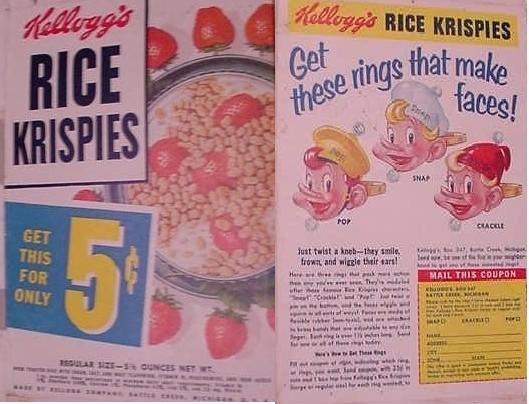 Rice Krispies Face Rings