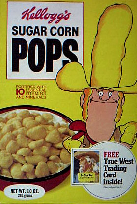 Late 1970's Sugar Corn Pops Cereal Box