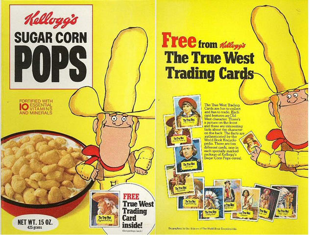 Sugar Corn Pops True West Trading Cards