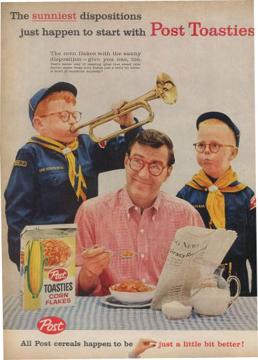 1959 Post Toasties Magazine Ad