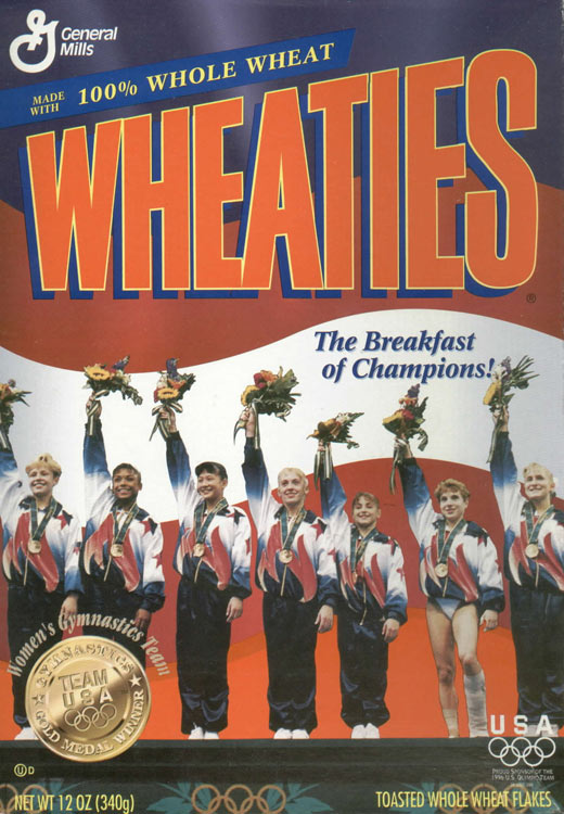 1996 Wheaties Olympic Gymnasts Box