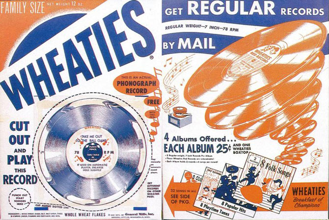 Wheaties Cut-Out Record Box