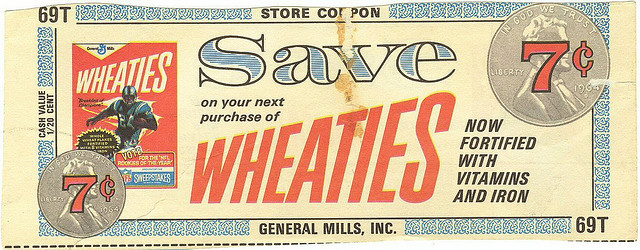 Old Wheaties Coupon