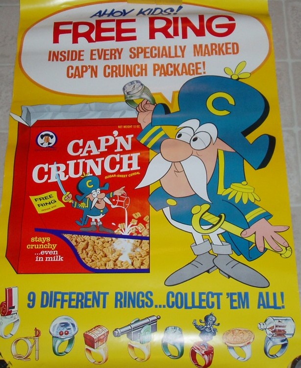 Cap'n Crunch Free Ring Poster