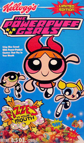 Powerpuff Girls Cereal Box