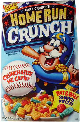 2008 Home Run Crunch Cereal Box