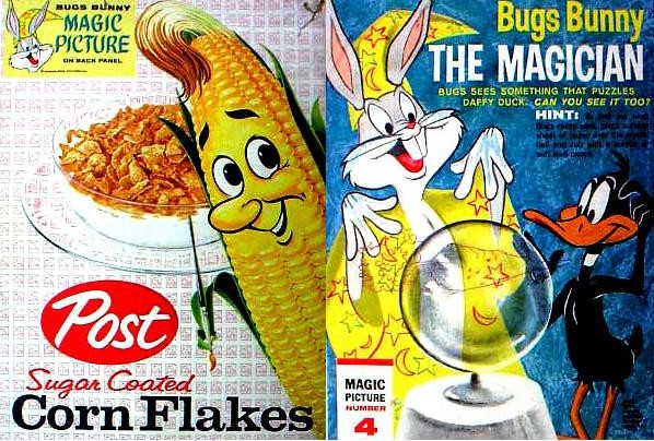 Sugar Coated Corn Flakes Bugs Bunny Box
