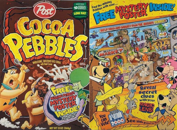Cocoa Pebbles Mystery Poster Box