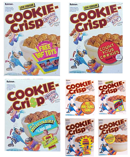 Early 90s Cookie-Crisp Boxes