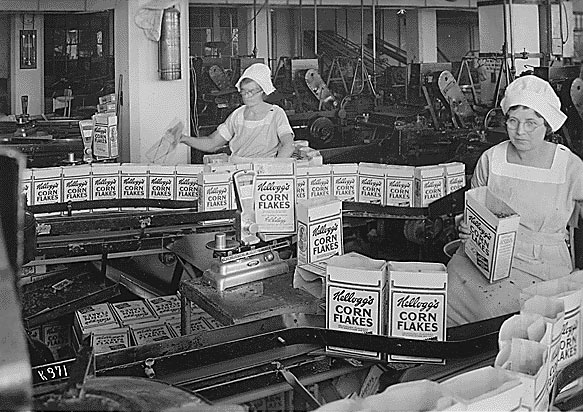 1930's Corn Flakes Production Line