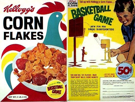Corn Flakes Basketball Game Box