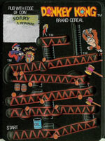 Donkey Kong Cereal Rub-Off Card 3