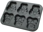 Kaiser 6-Cavity Teddy Bear Pan