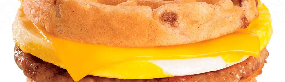 New Breakfast Waffle Sandwich At Jack in the Box