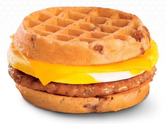 New Breakfast Waffle Sandwich At Jack in the Box