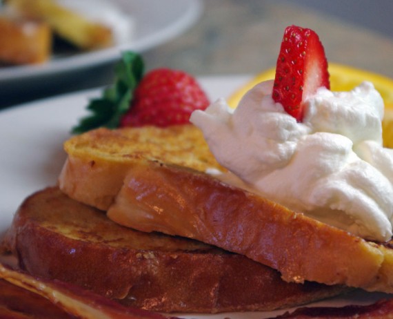 French Toast With Homemade Whipped Cream