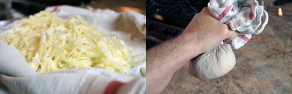 Squeezing Potoatoes For Hash Browns