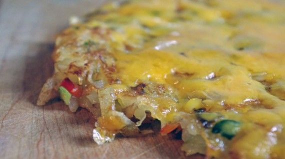 Hash Browns With Cheese And Peppers
