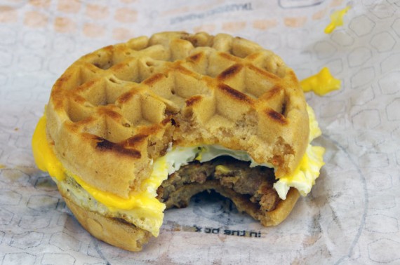 My Breakfast Waffle Sandwich From Jack in the Box