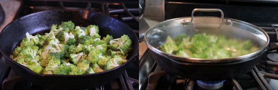 Add the Broccoli And Steam
