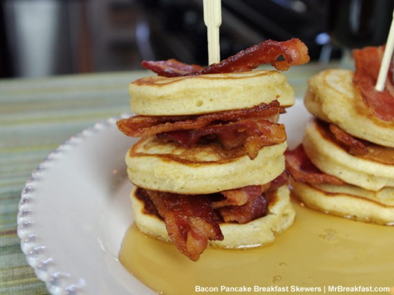 Bacon Pancake Breakfast Skewers