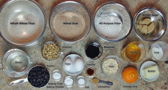 Classic Bran Muffin Ingredients