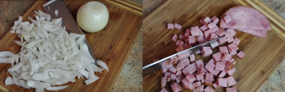 Chop The Onion And Cube The Ham