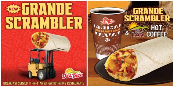 Ads for Del Taco's New Grande Scrambler