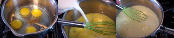 Making The Quiche Custard