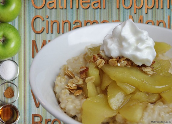 Oatmeal With Microwave Apple Topping