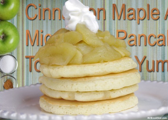 Pancakes With Microwave Apple Topping