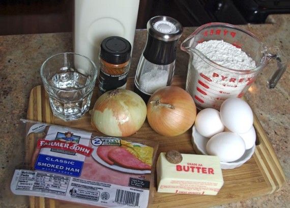 Ingredients For Alfred Hitchcock's Quiche Lorraine